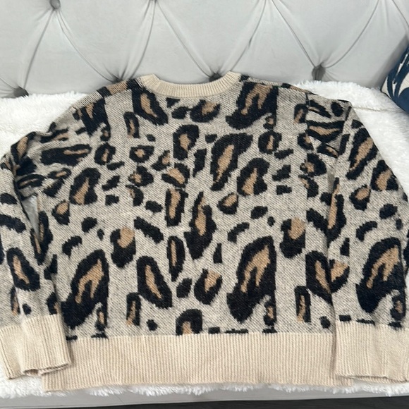 Volcom Black and Tan Crew Neck Sweater with Bold Animal Print - Picture 5 of 5